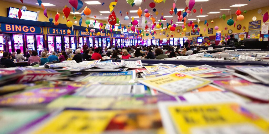 Bingo players enjoying a lively game in Hermosa.