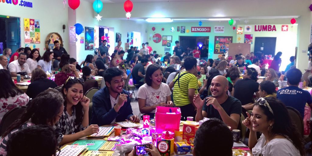 Colorful bingo game scene in Lumba-Bayabao.