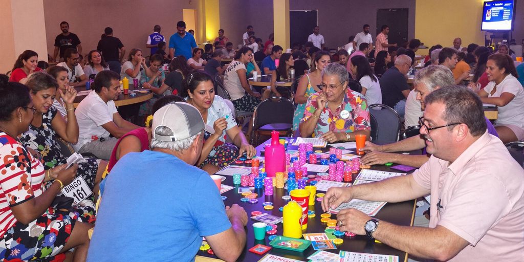 Bingo players enjoying a lively game in Dimataling.