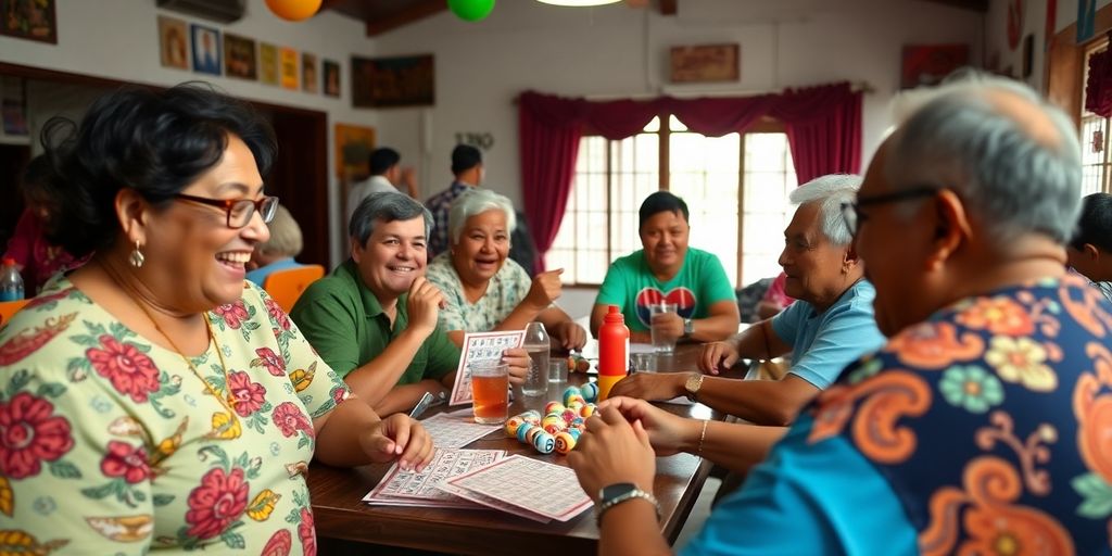 Players enjoying Bingo Plus in a lively setting.