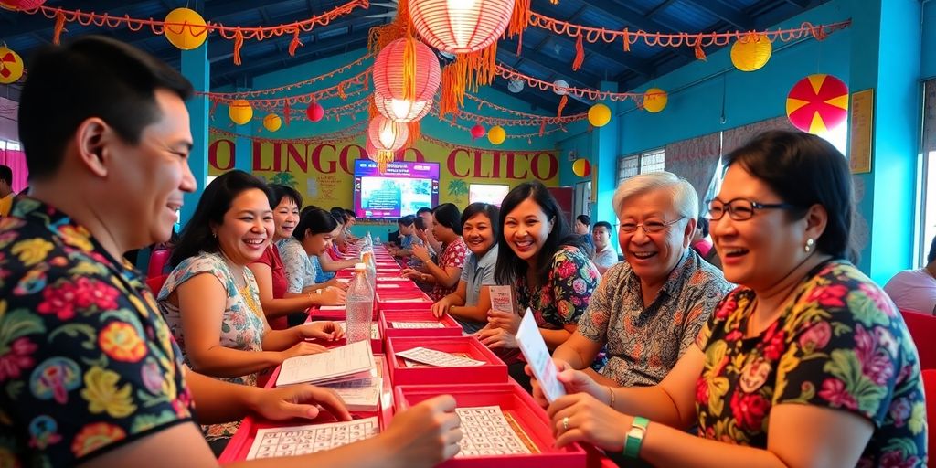 Players engaged in a lively Bingo game in Loboc.